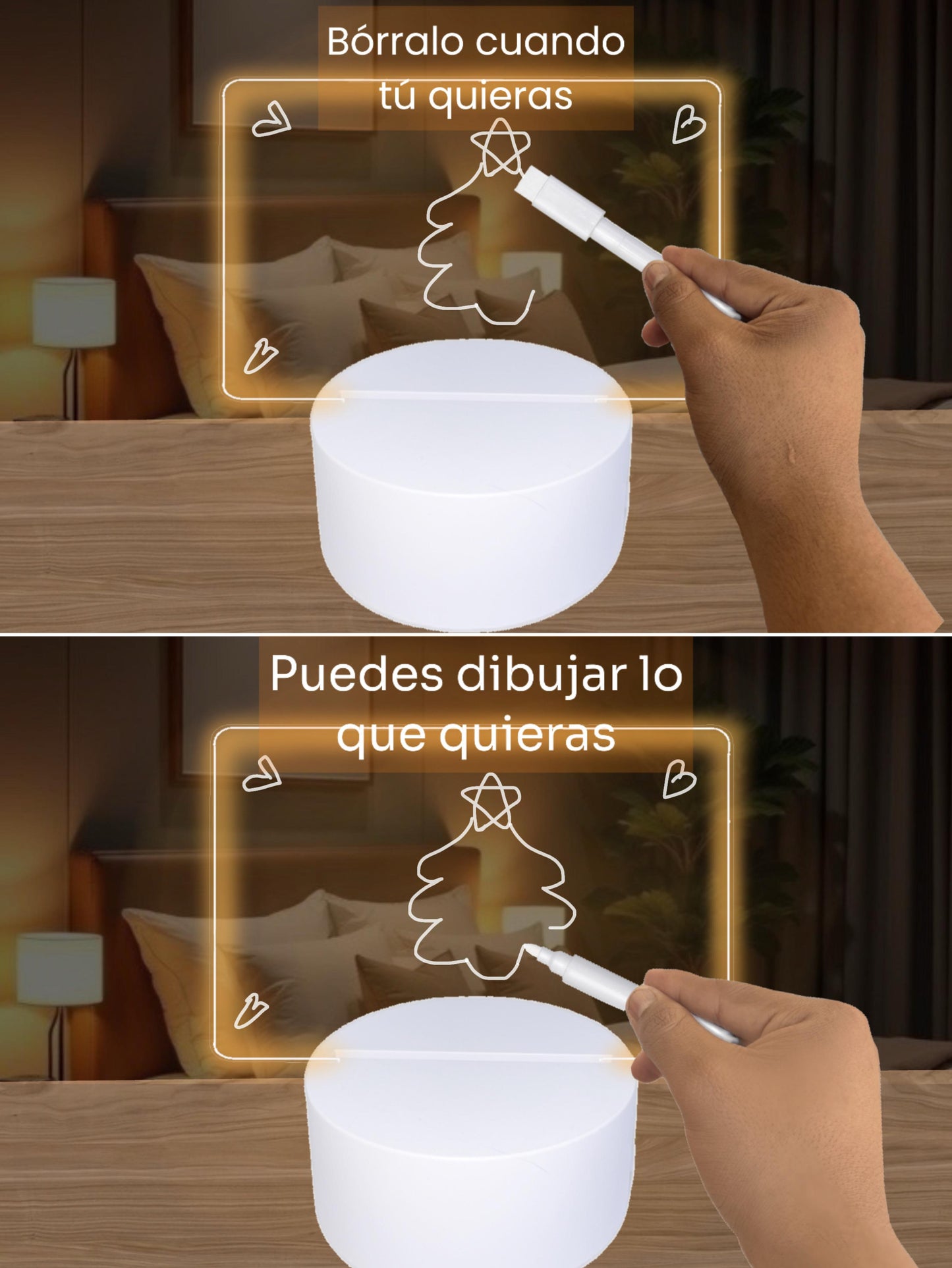 Lampara de escritorio Visual 3D