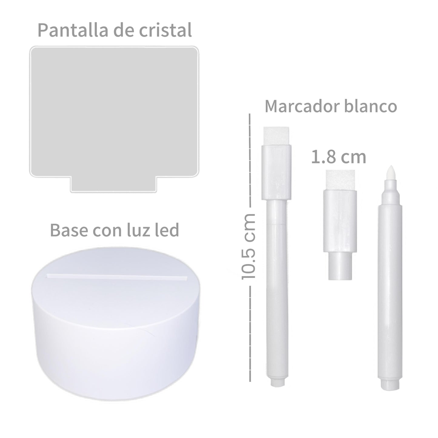 Lampara de escritorio Visual 3D